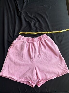 SKIMS Pink Elastic-Waist Athletic Shorts